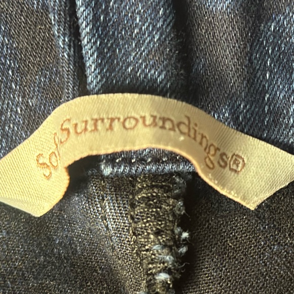 Soft Surroundings Women’s M‎ Blue Tapestry Print Jeggings Leggings Pull on - Picture 4 of 9